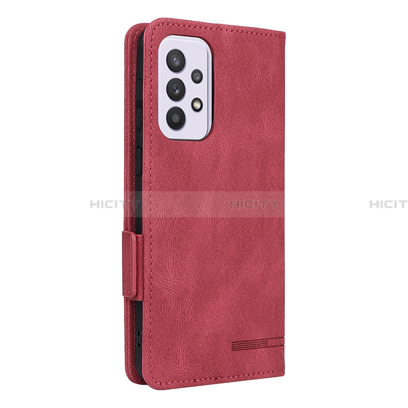 Coque Portefeuille Livre Cuir Etui Clapet L11Z pour Samsung Galaxy A33 5G Rouge Plus