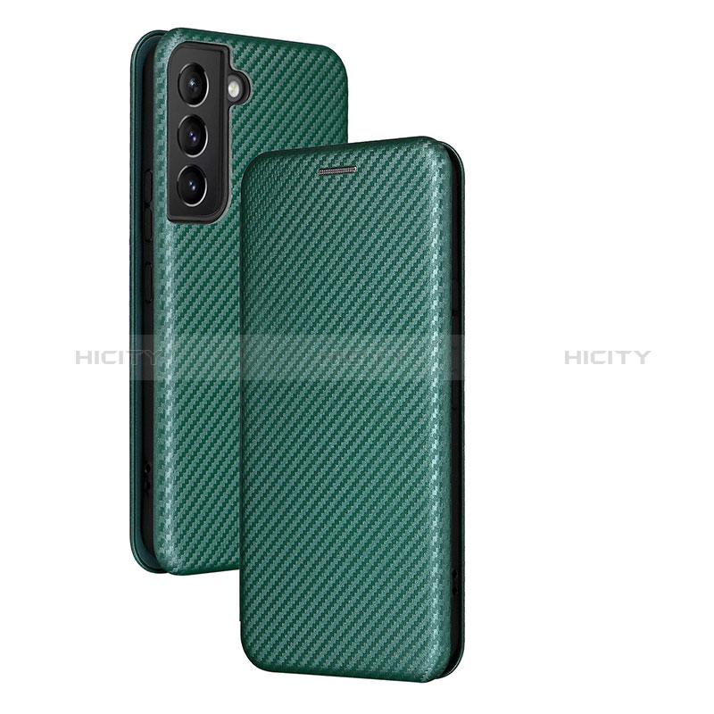 Coque Portefeuille Livre Cuir Etui Clapet L11Z pour Samsung Galaxy S24 Plus 5G Vert Plus