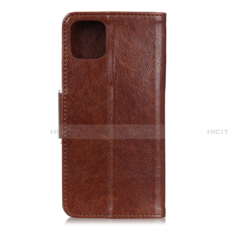 Coque Portefeuille Livre Cuir Etui Clapet L12 pour Huawei Honor 30S Marron Plus