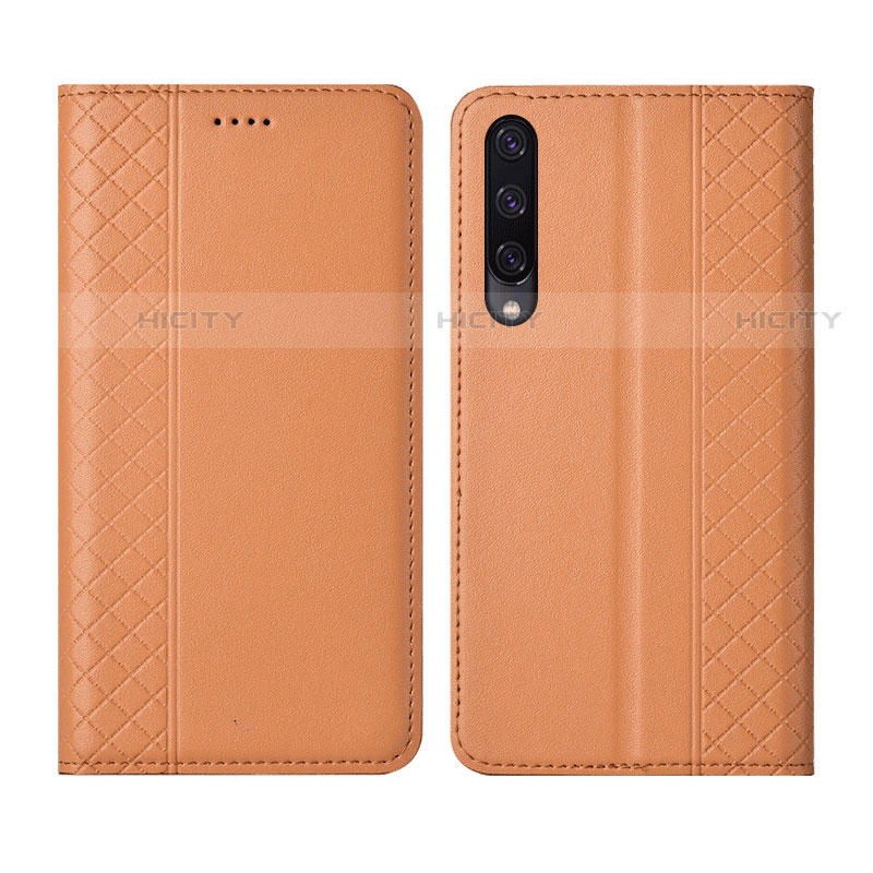 Coque Portefeuille Livre Cuir Etui Clapet L12 pour Huawei P Smart Pro (2019) Orange Plus