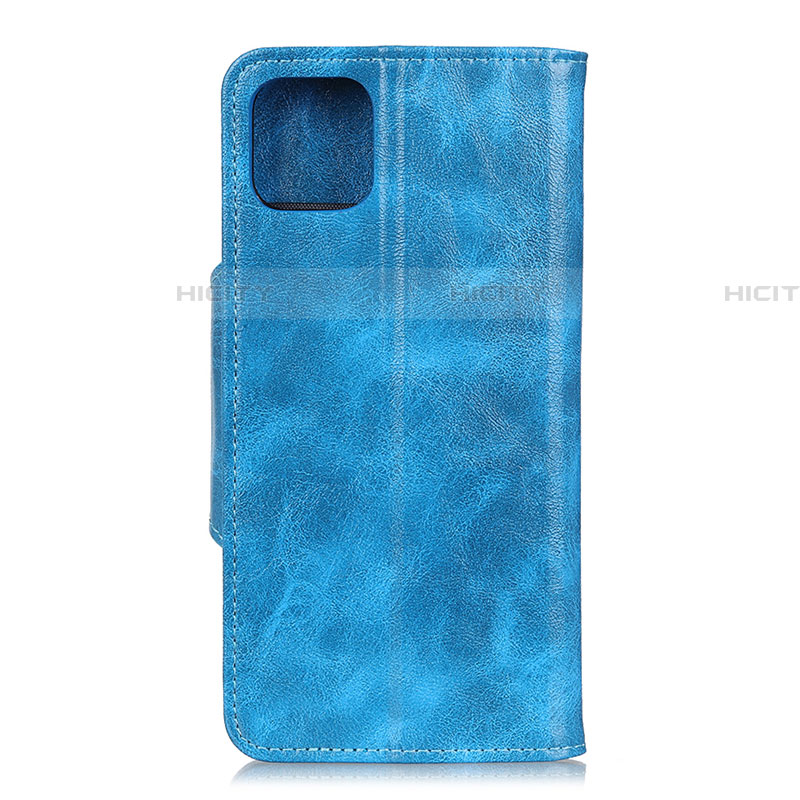 Coque Portefeuille Livre Cuir Etui Clapet L12 pour Samsung Galaxy A71 5G Bleu Ciel Plus