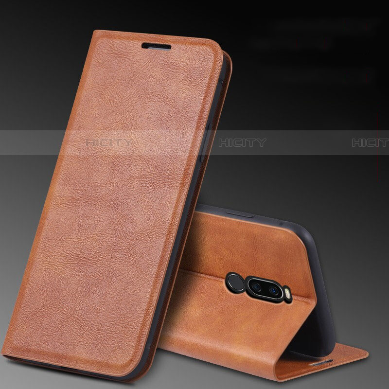 Coque Portefeuille Livre Cuir Etui Clapet L12 pour Xiaomi Redmi 8 Marron Plus