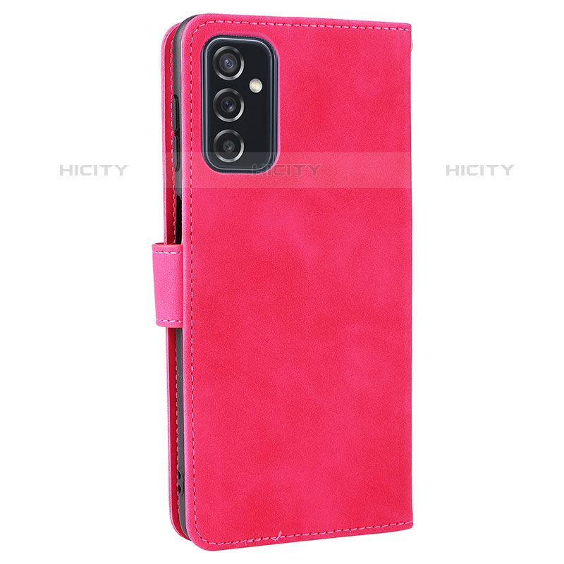 Coque Portefeuille Livre Cuir Etui Clapet L12Z pour Samsung Galaxy M52 5G Rose Rouge Plus