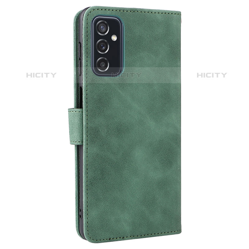 Coque Portefeuille Livre Cuir Etui Clapet L12Z pour Samsung Galaxy M52 5G Vert Plus