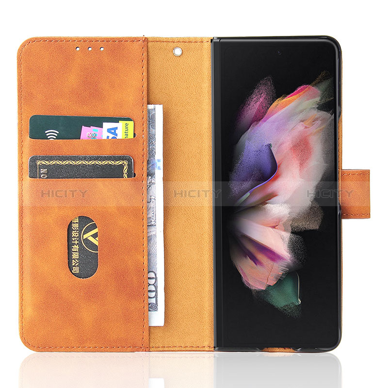 Coque Portefeuille Livre Cuir Etui Clapet L12Z pour Samsung Galaxy Z Fold3 5G Plus