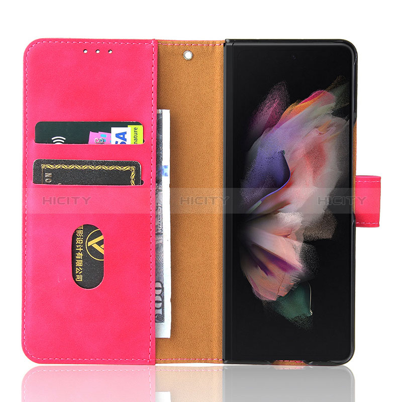 Coque Portefeuille Livre Cuir Etui Clapet L12Z pour Samsung Galaxy Z Fold3 5G Plus