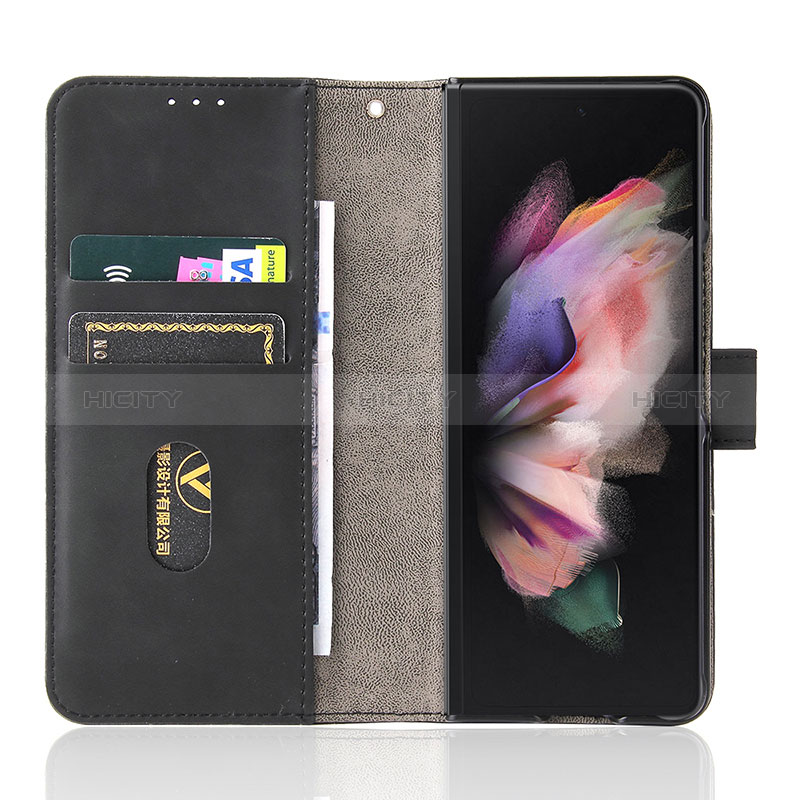 Coque Portefeuille Livre Cuir Etui Clapet L12Z pour Samsung Galaxy Z Fold3 5G Plus