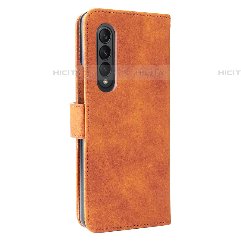 Coque Portefeuille Livre Cuir Etui Clapet L12Z pour Samsung Galaxy Z Fold4 5G Marron Plus