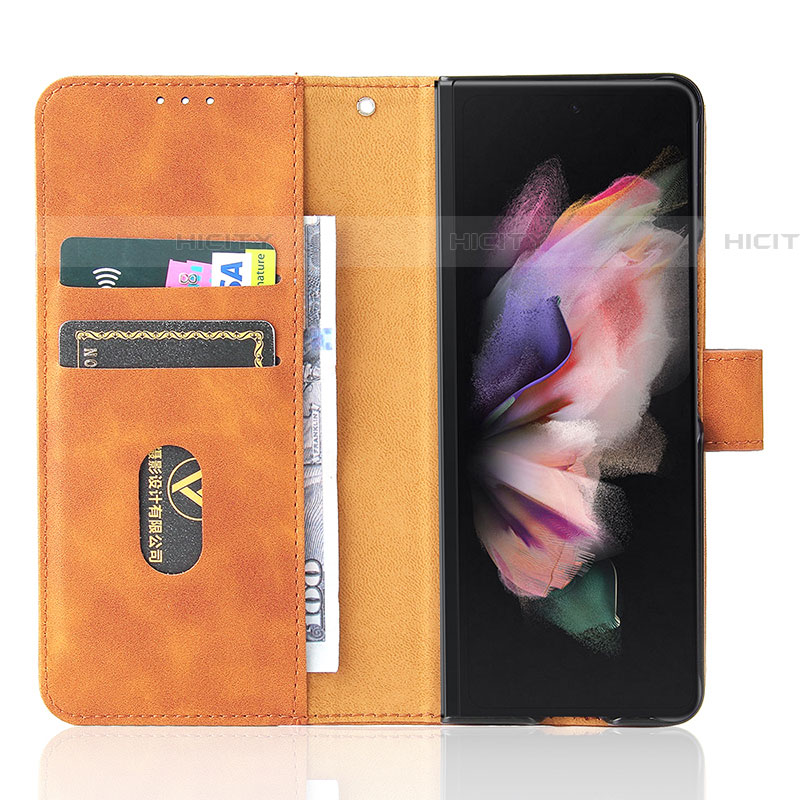 Coque Portefeuille Livre Cuir Etui Clapet L12Z pour Samsung Galaxy Z Fold4 5G Plus