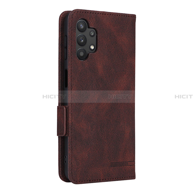 Coque Portefeuille Livre Cuir Etui Clapet L13Z pour Samsung Galaxy A32 5G Marron Plus