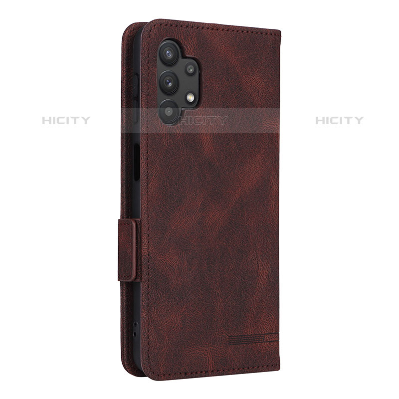 Coque Portefeuille Livre Cuir Etui Clapet L13Z pour Samsung Galaxy M32 5G Marron Plus