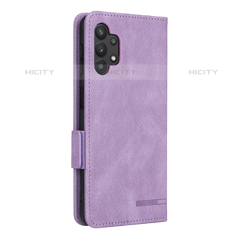 Coque Portefeuille Livre Cuir Etui Clapet L13Z pour Samsung Galaxy M32 5G Violet Plus