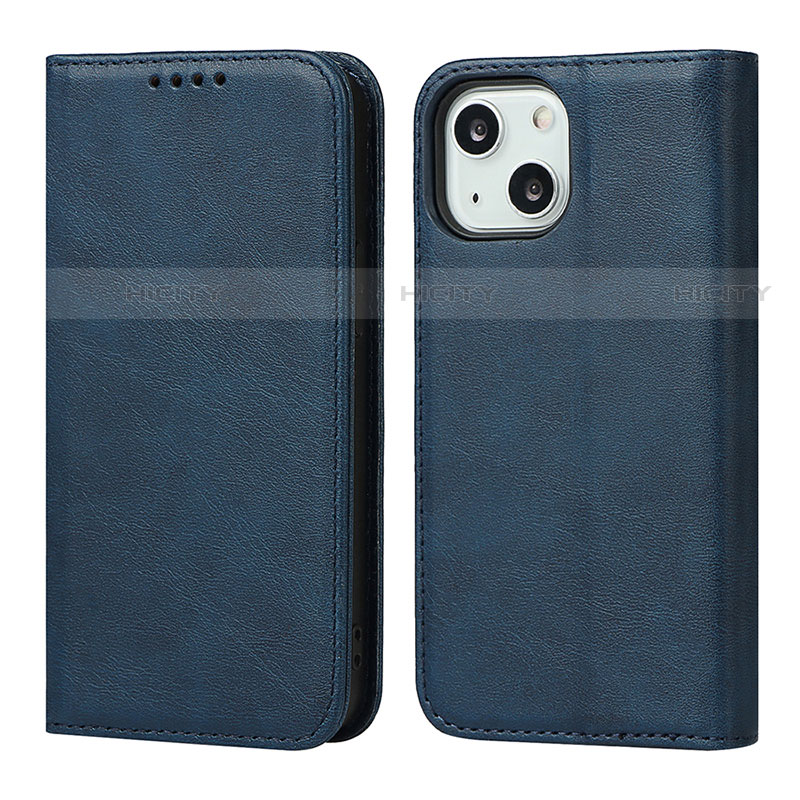 Coque Portefeuille Livre Cuir Etui Clapet L14 pour Apple iPhone 14 Plus Bleu Plus