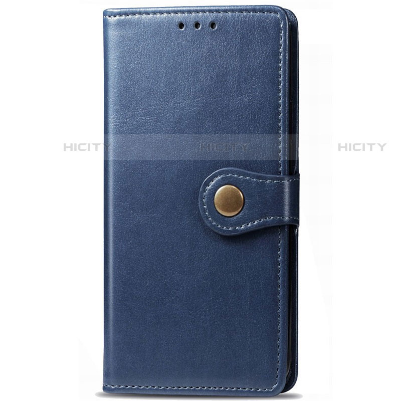 Coque Portefeuille Livre Cuir Etui Clapet L14 pour Huawei P Smart Pro (2019) Bleu Plus