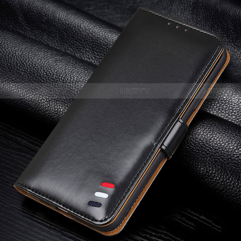 Coque Portefeuille Livre Cuir Etui Clapet L14 pour Huawei Y7p Noir Plus