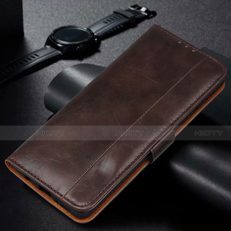 Coque Portefeuille Livre Cuir Etui Clapet L14 pour Samsung Galaxy M31 Prime Edition Marron Plus