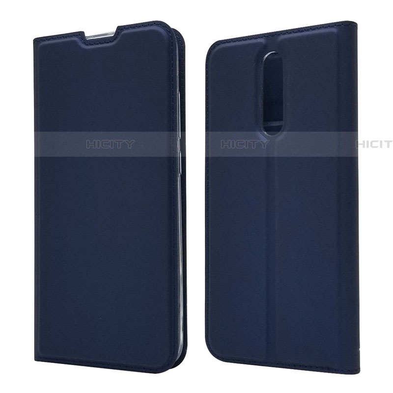 Coque Portefeuille Livre Cuir Etui Clapet L14 pour Xiaomi Redmi 8 Bleu Plus