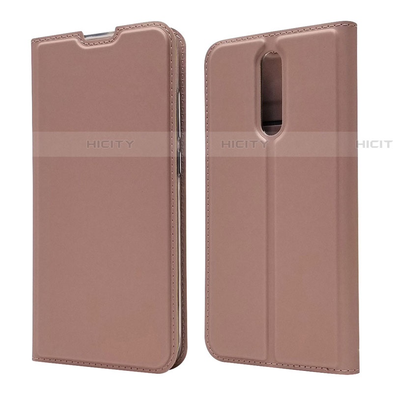 Coque Portefeuille Livre Cuir Etui Clapet L14 pour Xiaomi Redmi 8 Or Rose Plus