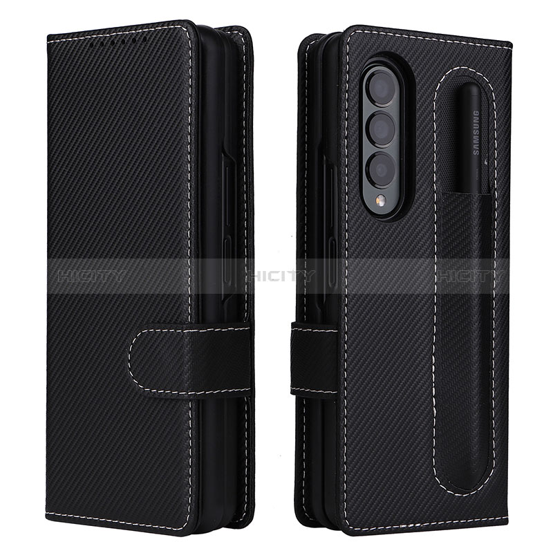 Coque Portefeuille Livre Cuir Etui Clapet L14Z pour Samsung Galaxy Z Fold3 5G Plus