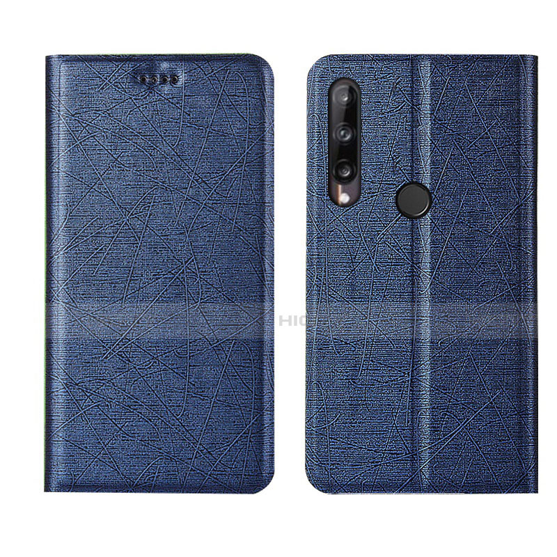 Coque Portefeuille Livre Cuir Etui Clapet L15 pour Huawei Honor 9C Bleu Plus