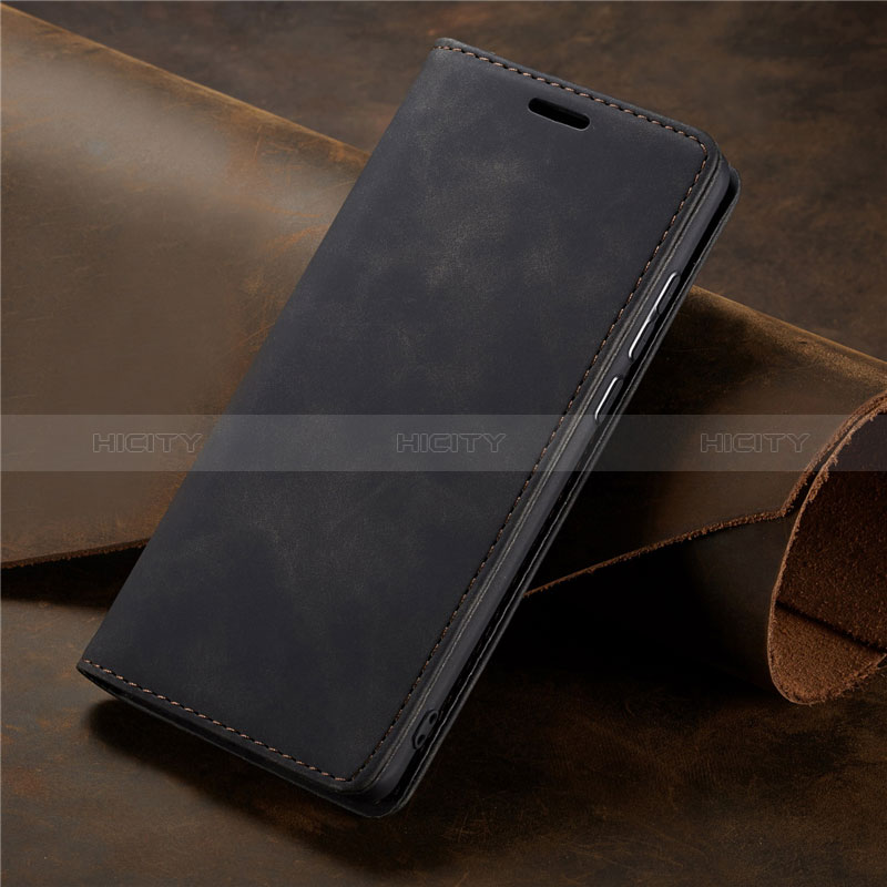 Coque Portefeuille Livre Cuir Etui Clapet L15 pour Samsung Galaxy A71 4G A715 Noir Plus