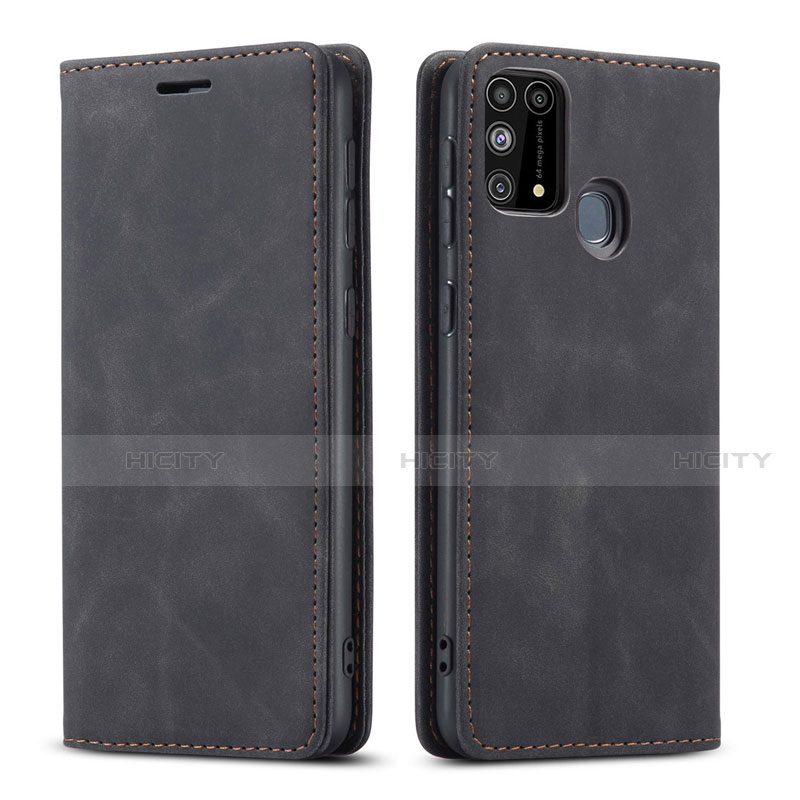 Coque Portefeuille Livre Cuir Etui Clapet L15 pour Samsung Galaxy M31 Noir Plus