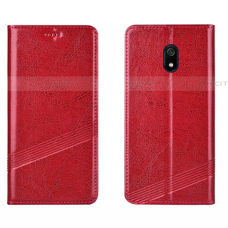 Coque Portefeuille Livre Cuir Etui Clapet L15 pour Xiaomi Redmi 8A Rouge Plus