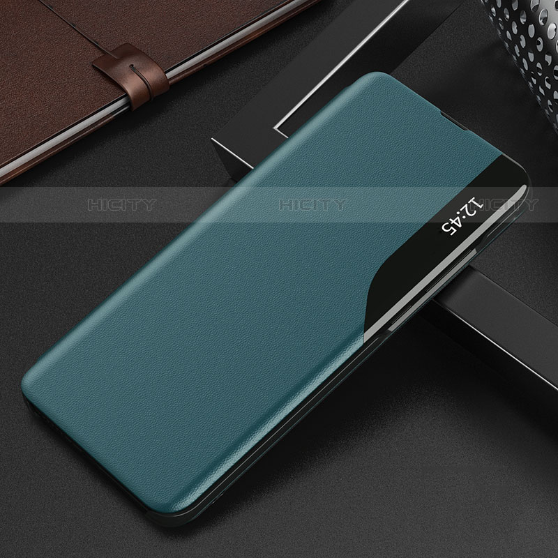 Coque Portefeuille Livre Cuir Etui Clapet L15 pour Xiaomi Redmi K30S 5G Cyan Plus