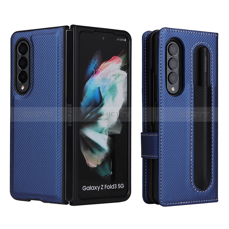 Coque Portefeuille Livre Cuir Etui Clapet L15Z pour Samsung Galaxy Z Fold3 5G Plus