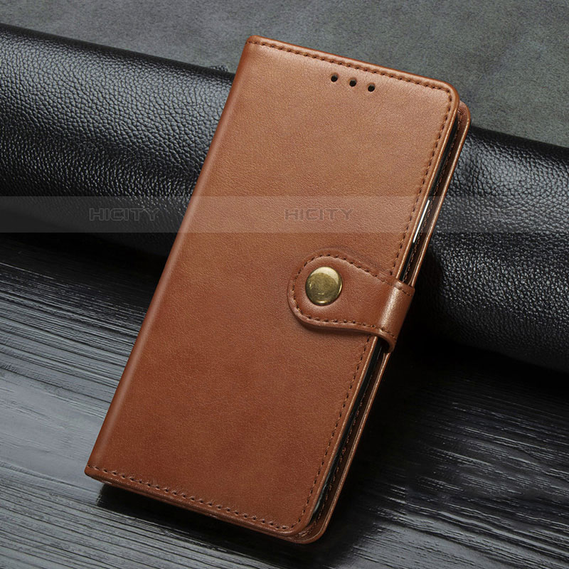 Coque Portefeuille Livre Cuir Etui Clapet L16 pour Huawei Y7p Marron Plus