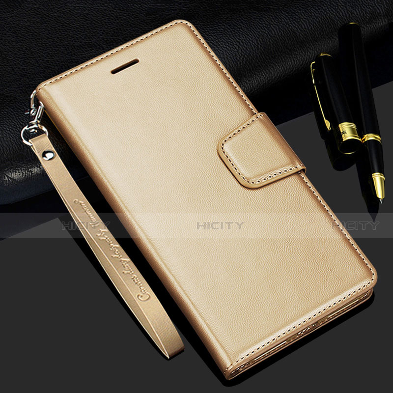 Coque Portefeuille Livre Cuir Etui Clapet L16 pour Realme C11 Or Plus