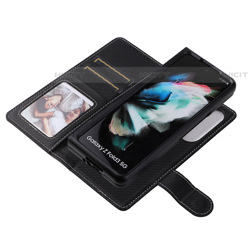 Coque Portefeuille Livre Cuir Etui Clapet L16Z pour Samsung Galaxy Z Fold4 5G Plus