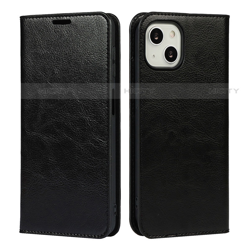 Coque Portefeuille Livre Cuir Etui Clapet L17 pour Apple iPhone 14 Noir Plus