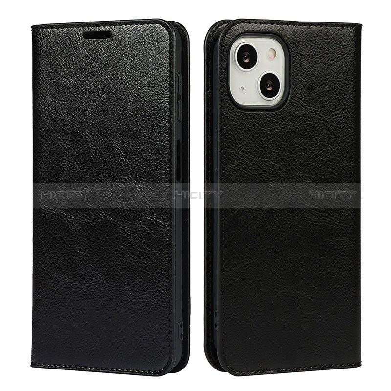 Coque Portefeuille Livre Cuir Etui Clapet L17 pour Apple iPhone 15 Noir Plus