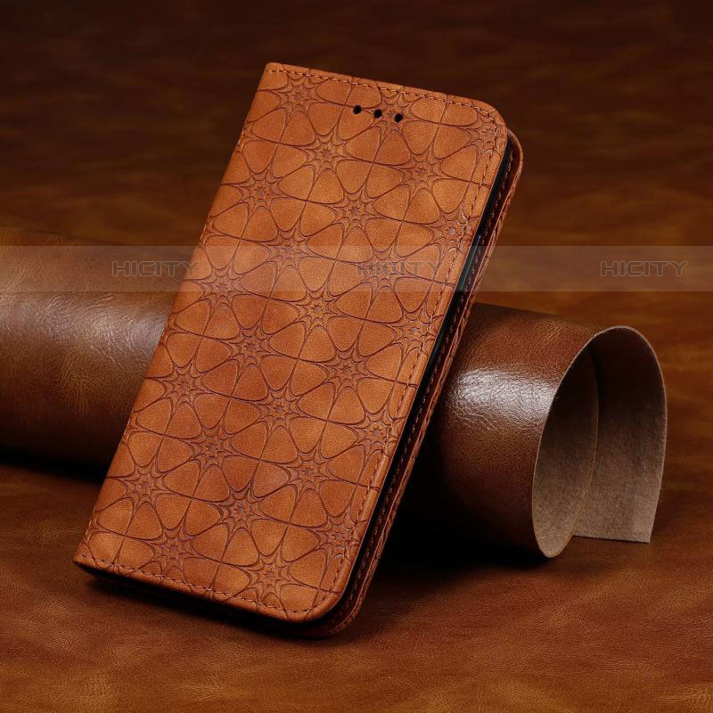 Coque Portefeuille Livre Cuir Etui Clapet L17 pour Huawei Y7p Orange Plus