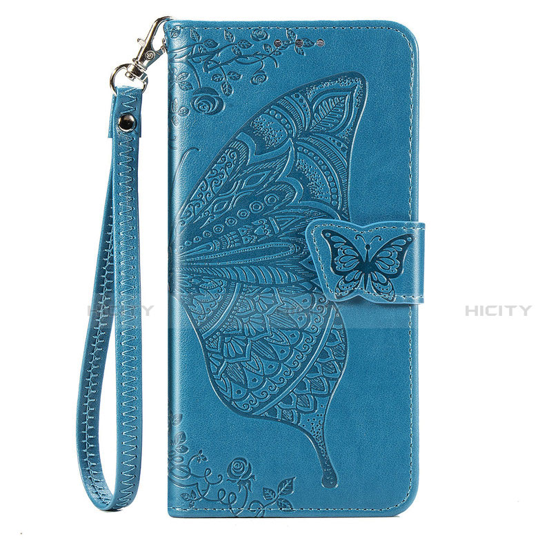 Coque Portefeuille Livre Cuir Etui Clapet L17 pour Samsung Galaxy A41 Bleu Ciel Plus