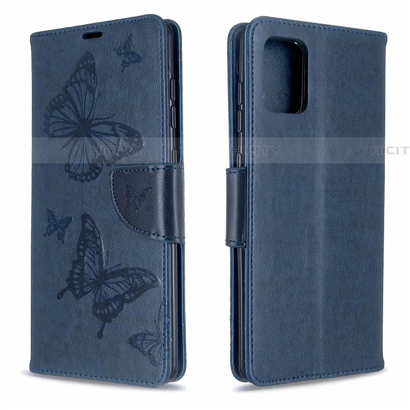 Coque Portefeuille Livre Cuir Etui Clapet L17 pour Samsung Galaxy A71 5G Bleu Plus