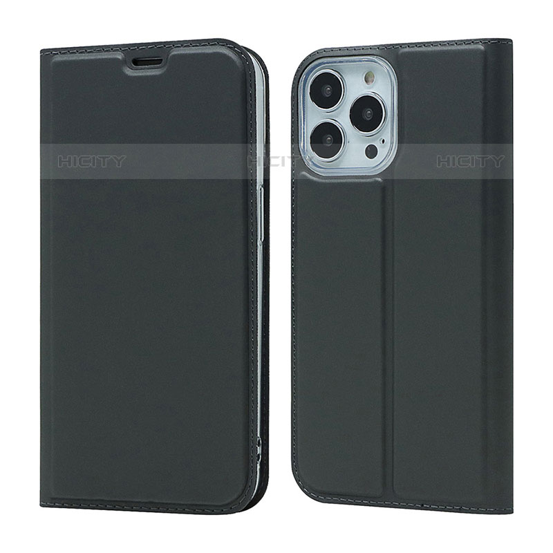 Coque Portefeuille Livre Cuir Etui Clapet L18 pour Apple iPhone 15 Pro Noir Plus