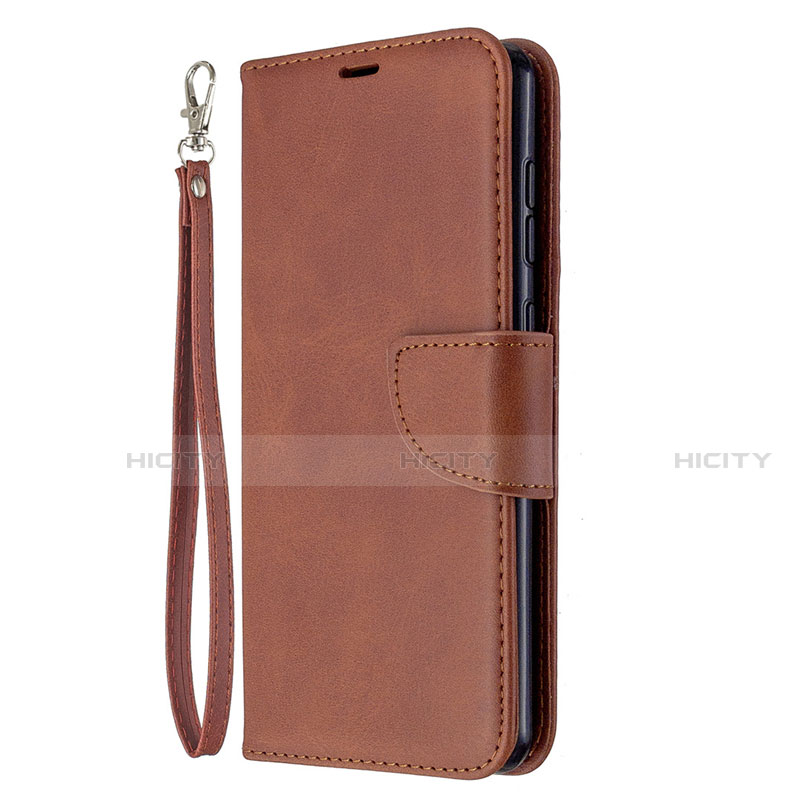 Coque Portefeuille Livre Cuir Etui Clapet L18 pour Samsung Galaxy A31 Marron Plus