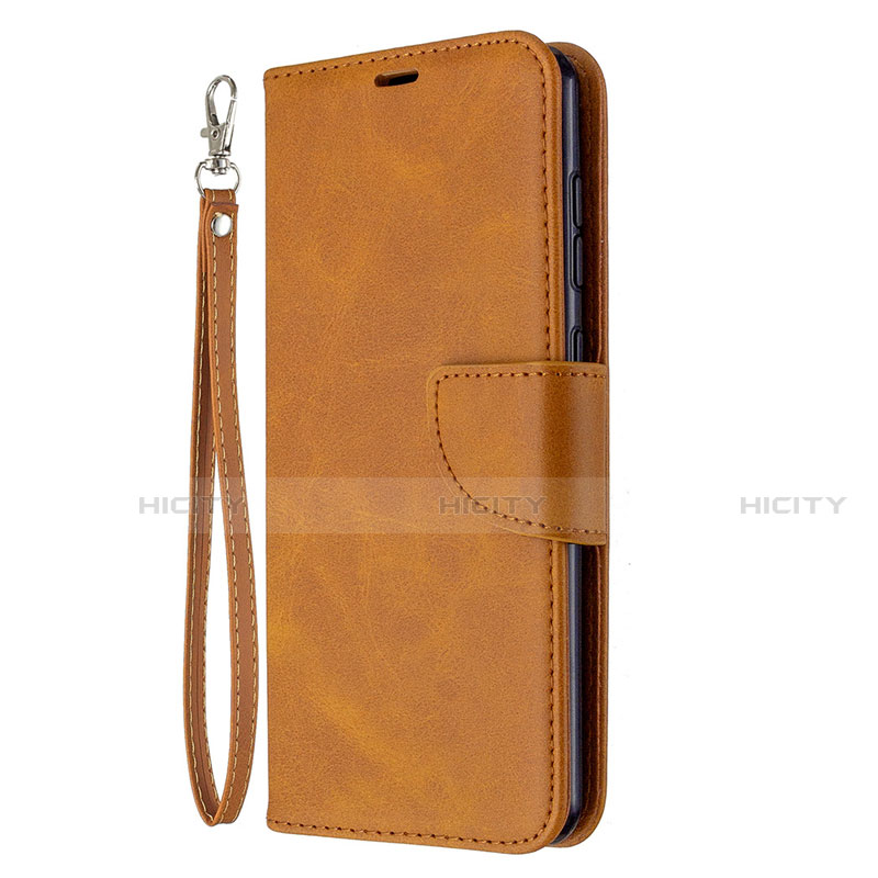 Coque Portefeuille Livre Cuir Etui Clapet L18 pour Samsung Galaxy A31 Orange Plus