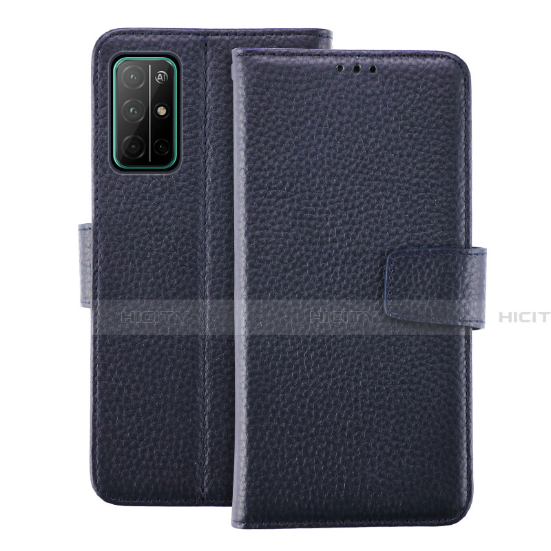 Coque Portefeuille Livre Cuir Etui Clapet L19 pour Huawei Honor 30S Bleu Plus