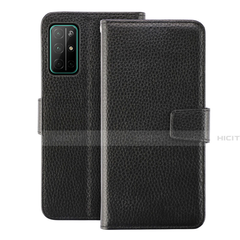 Coque Portefeuille Livre Cuir Etui Clapet L19 pour Huawei Honor 30S Noir Plus