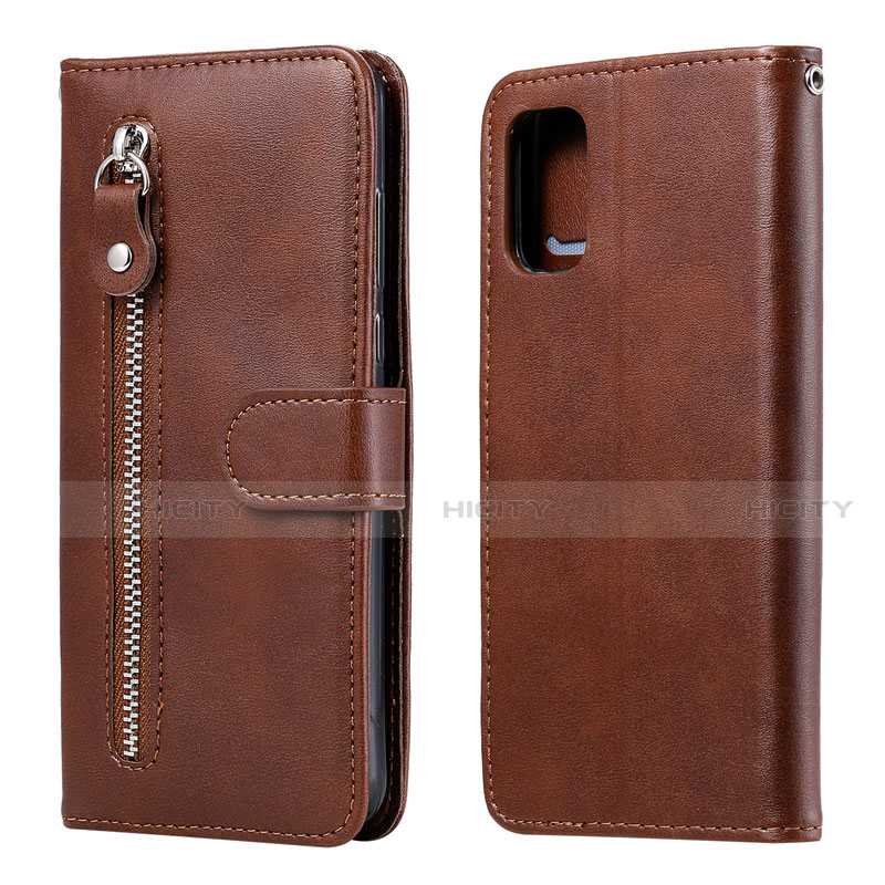 Coque Portefeuille Livre Cuir Etui Clapet L20 pour Samsung Galaxy A41 Marron Plus