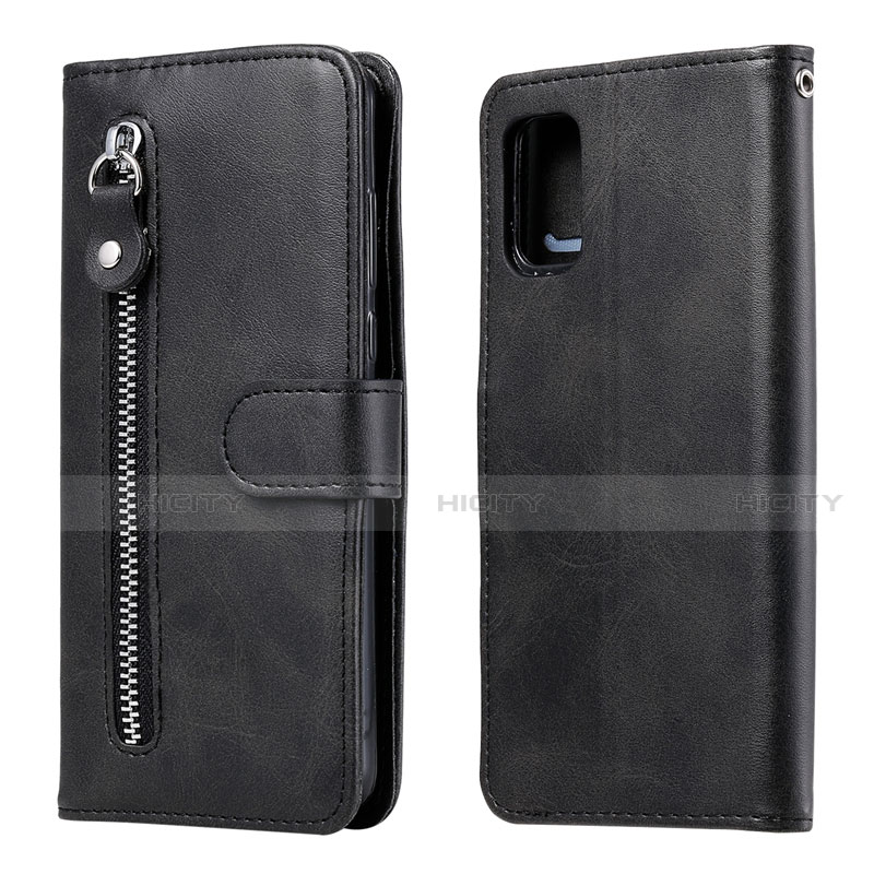 Coque Portefeuille Livre Cuir Etui Clapet L20 pour Samsung Galaxy A41 Noir Plus