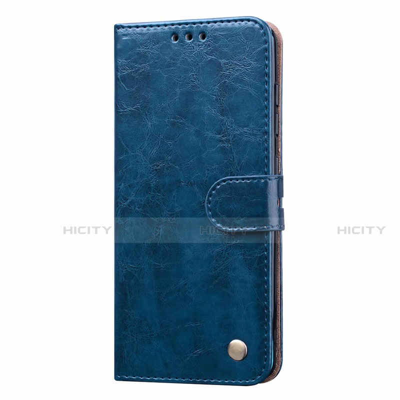 Coque Portefeuille Livre Cuir Etui Clapet L22 pour Samsung Galaxy A41 Bleu Plus