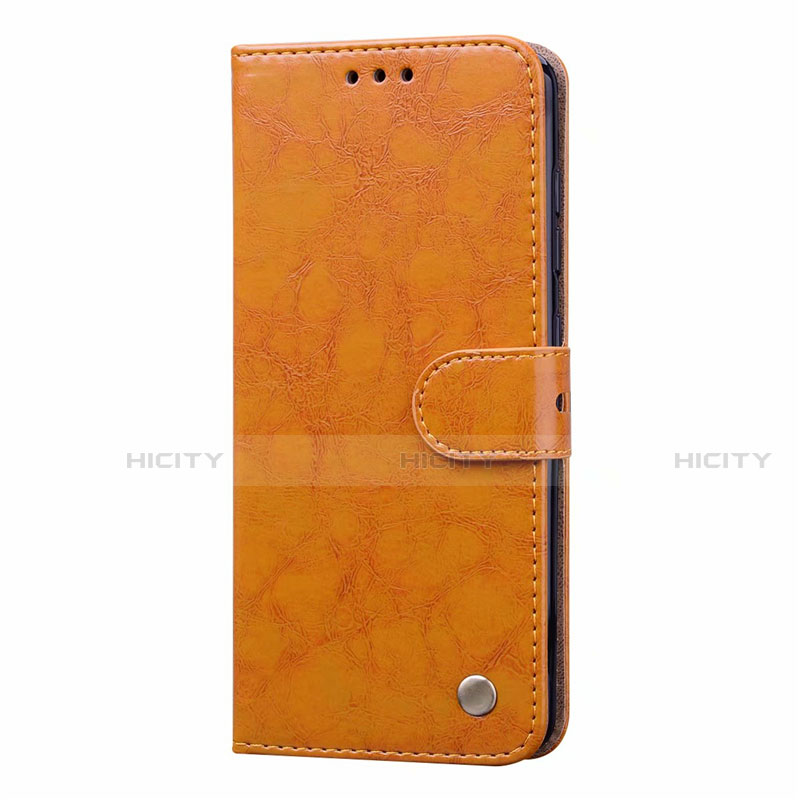 Coque Portefeuille Livre Cuir Etui Clapet L22 pour Samsung Galaxy A41 Orange Plus