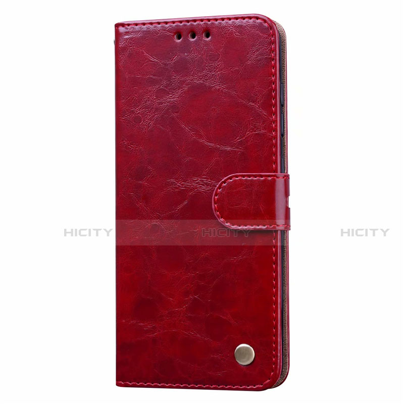 Coque Portefeuille Livre Cuir Etui Clapet L22 pour Samsung Galaxy A41 Rouge Plus