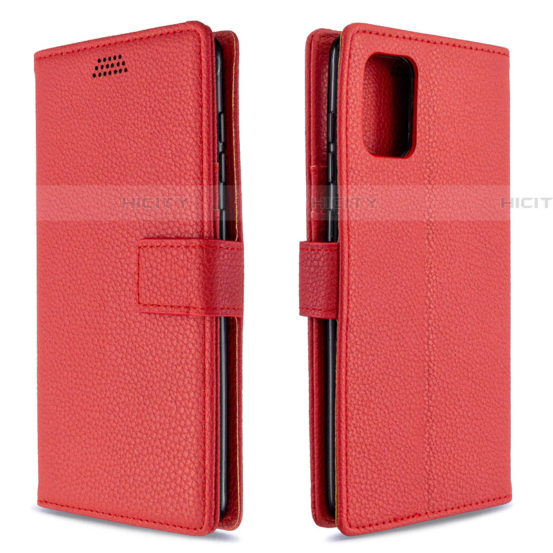 Coque Portefeuille Livre Cuir Etui Clapet L22 pour Samsung Galaxy A71 5G Rouge Plus