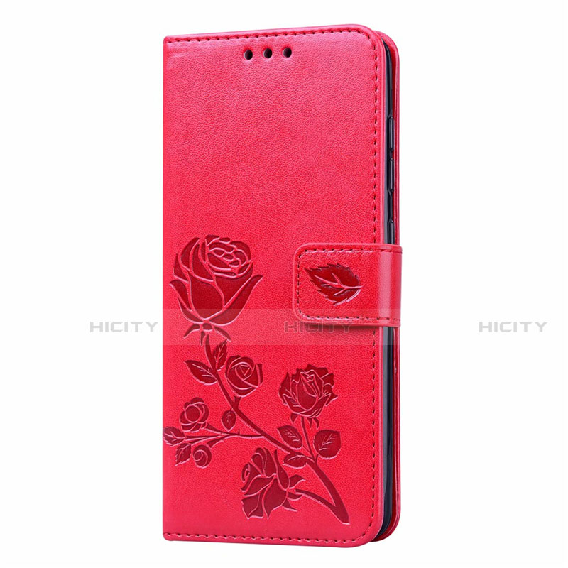 Coque Portefeuille Livre Cuir Etui Clapet L23 pour Samsung Galaxy A41 Rouge Plus