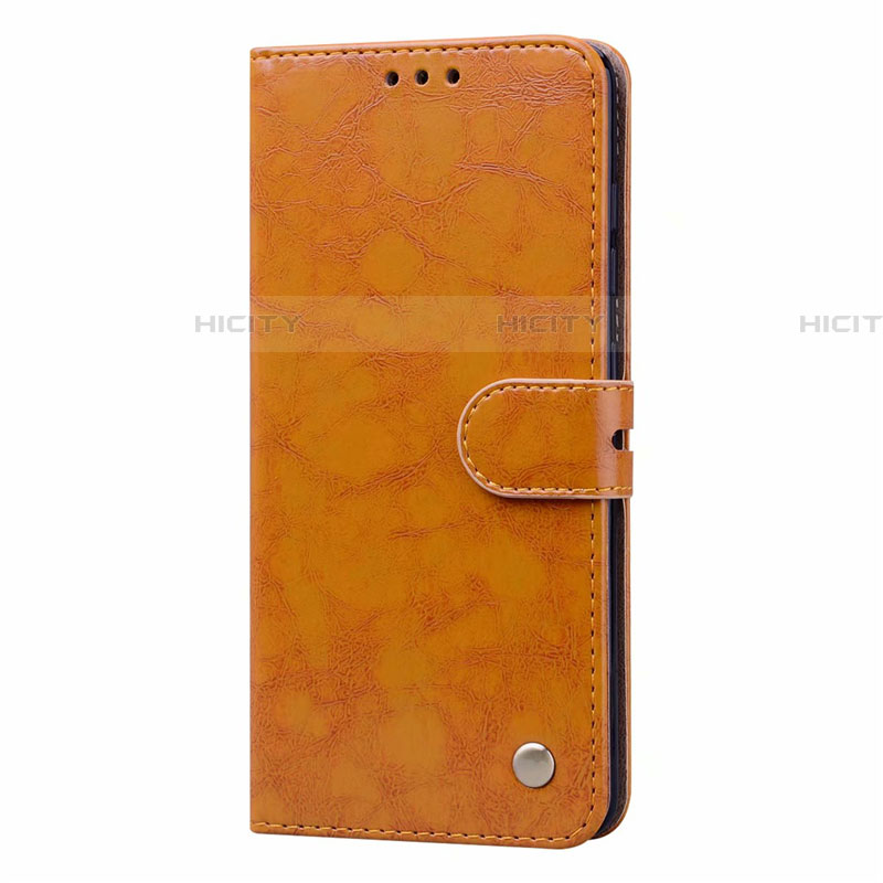 Coque Portefeuille Livre Cuir Etui Clapet L23 pour Samsung Galaxy A71 5G Orange Plus